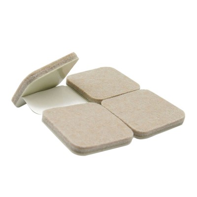 Thick linen bulk wooden furniture parts chair table leg bumpers moving self adhesive felt furniture protector pads