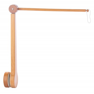 baby products amazon hot sale custom baby crib mobile flexible adjustable natural wood holder bracket wooden baby mobile arm