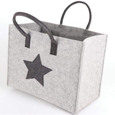 oem trendy magazine firewood newspaper rack basket china embroidered wholesale handbag shopping bag