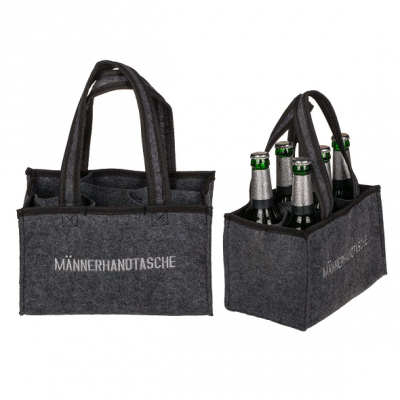 premium quality felt six pack compartments carry drinking baby juice water wine beer carrier bottle bag