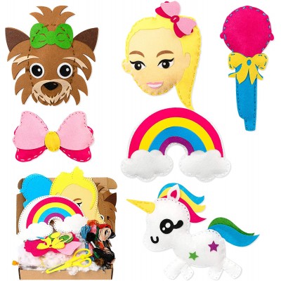 Learn to sew your own creative educational nursery 6 packs jojo diy felt unicorn children craft sewing activity kits for kids