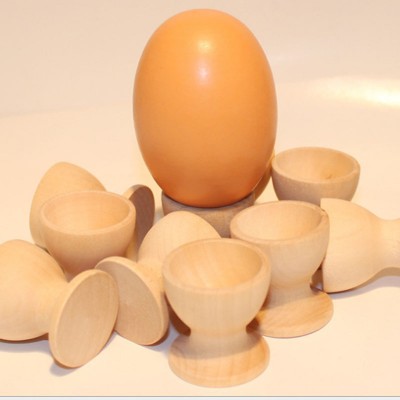 new Easter decoration wooden egg shape suction cup holder for kid gift toy