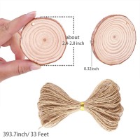 Christmas wedding arts and crafts supplies sale predrilled solid diy small pieces natural unfinished wood tree slices